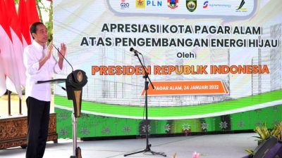 Presiden Jokowi Apresiasi Upaya Kota Pagar Alam Jadi Kota Energi Hijau