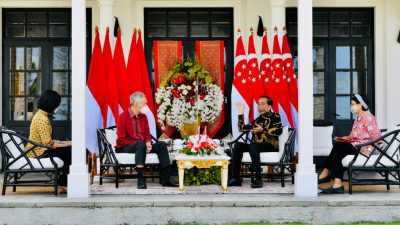 Presiden Jokowi Terima PM Lee di Bintan