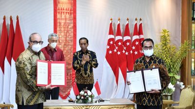 Presiden Jokowi Bahas Upaya Penguatan Kerja Sama Pemulihan Ekonomi dengan PM Singapura