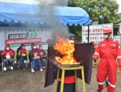 Peringati Bulan K3, HSE Pertamina Balongan Gelar Sosialisasi Pemadaman dan Safety Campaign