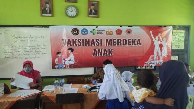 Kodim 0616/Indramayu Lakukan Serbuan Vaksinasi Anak Dosis 2
