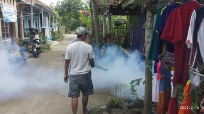 Warga Terjangkit DBD, Camat Kertasmaya Lakukan Fogging