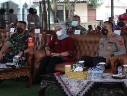 Bupati Indramayu Nina Bersama Kapolres Lukman Syarif Ikuti Vidcon Vaksinasi Covid-19
