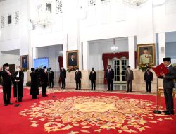 Presiden Joko Widodo Lantik Gubernur Lemhannas dan Kepala Badan Pangan Nasional