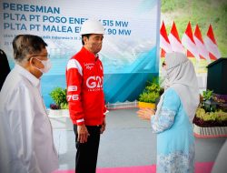 Presiden Joko Widodo Resmikan PLTA di Kabupaten Poso