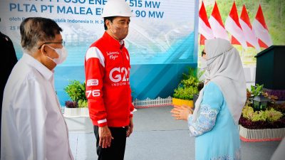 Presiden Joko Widodo Resmikan PLTA di Kabupaten Poso