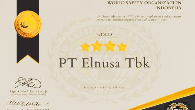 Fokus Peningkatan Budaya HSSE, Elnusa Raih Penghargaan World Safety Organization Indonesia 2022