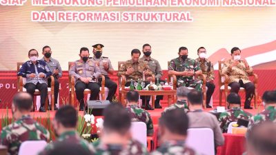 Presiden Jokowi kepada TNI-Polri: Waspadai Tantangan Global