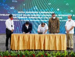 Pertamina, PT Pupuk Indonesia dan Mitsubishi Corporation Sepakat Kembangkan Bisnis Blue/Green  Hydrogen dan Ammonia
