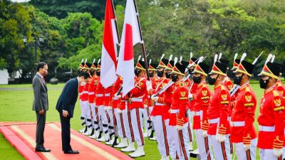 Presiden Jokowi Sambut Kunjungan Resmi PM Kishida di Istana Bogor