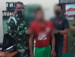 Anggota Kodim 0616/Indramayu bersama warga tangkap seorang diduga  Curanmor