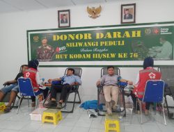HUT Kodam III/SLW ke-76, Kodim 0616 Indramayu selenggarakan donor darah