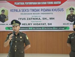 Helmi Gantikan Iyus Sebagai Kasi Pidsus Kejari Indramayu
