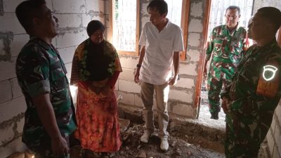 Rumah Wantono Direhab, Dandim 0616 Indramayu Tinjau Lokasi