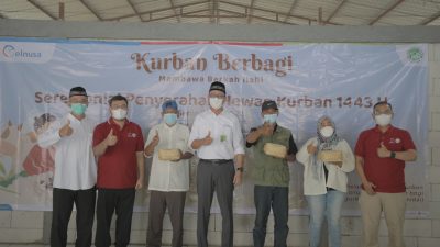 ELNUSA Tebar Hewan Kurban Hingga ke Pelosok Negeri