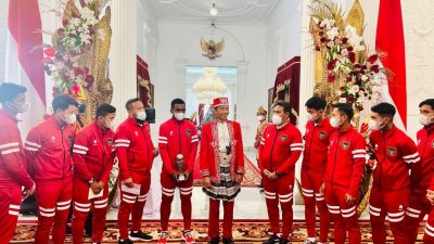 Presiden Jokowi Terima Timnas U-16 di Istana Merdeka