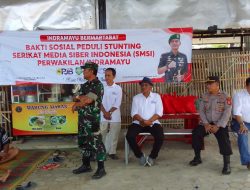 Kodim 0616 Indramayu Bersama SMSI Cegah Stunting Dengan Baksos