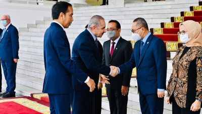 Presiden Jokowi Sambut Kunjungan Resmi Perdana Menteri Palestina di Istana Bogor