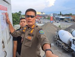 Tak Berizin, Tim Penegakan PERDA Segel Tiga  Batching Plant Di Pantura