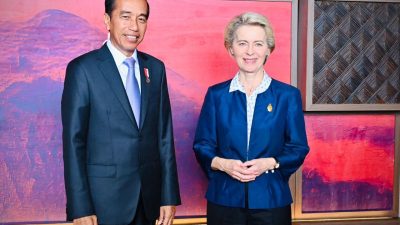 Presiden Jokowi Lakukan Pertemuan Bilateral dengan Presiden Komisi Eropa