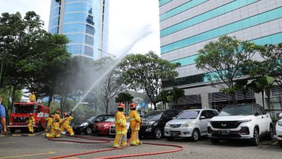 Uji Kesiapsiagaan Penanganan Keadaan Darurat Gedung, ELNUSA Gelar Fire Drill di Penghujung Tahun