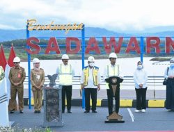 Untuk Mendukung Ketahanan Pangan Nasional, Jokowi Resmikan Bendungan Sadawarna