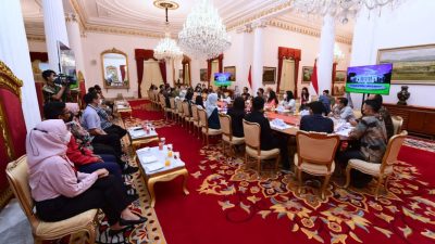 Presiden Jokowi Silaturahmi dengan Wartawan Istana