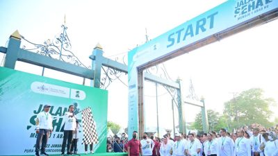 Presiden Jokowi Buka dan Ikuti Jalan Sehat Menuju 1 Abad NU