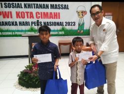 Peringati HPN 2023, PWI Kota Cimahi Gelar Baksos Khitanan Massal