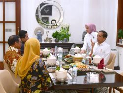 Ketika Presiden Jokowi dan Ibu Iriana Ajak Para Pengawal Makan Bersama