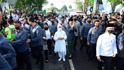 Presiden Jokowi dan Ibu Iriana Hadiri Resepsi Puncak Satu Abad NU