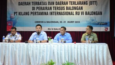 PT KPI Unit VI Balongan Sosialisasikan DTT Tersus Balongan Kepada Stakeholder Dan Nelayan