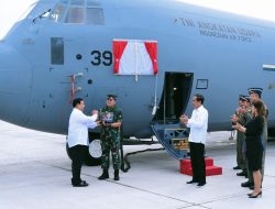Presiden Jokowi Saksikan Penyerahan Pesawat Super Hercules TNI AU