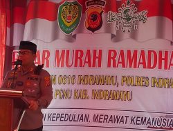 Polres, Kodim, dan PCNU Indramayu Gelar Ribuan Paket Bazar Murah Ramahan untuk Warga