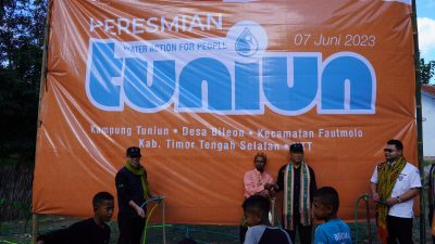 BWA Resmikan Proyek Wakaf Sarana Air Bersih Ke-50 di Desa Tuniun Nusa Tenggara Timur