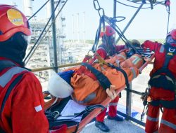Tingkatkan Respon Tanggap Darurat HSSE RU VI Gelar Rescue Drill