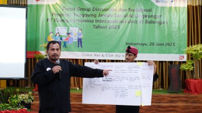 Fokus Pada Program Berkelanjutan, PT KPI Unit VI Balongan Gelar FGD & Sosialisasi TJSL