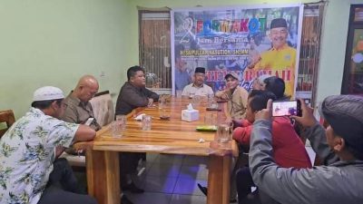 Saipullah, Ketua Ikanas Sekaligus Bacaleg Golkar Bincang Bincang Dengan Wartawan Kota