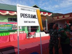 Danrem 023/KS Resmikan Pos Ramil Bukit Malintang
