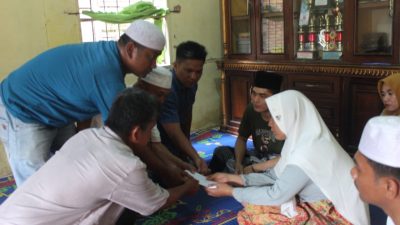 Wartawan Galang Dana Bantuan Ke Keluarga Almarhum Ismail Nasution (Oji)