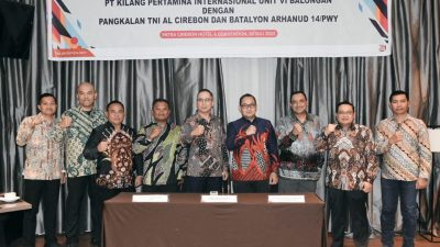 RU VI Balongan Tingkatkan Aspek Keamanan Melalui Kerja Sama dengan Arhanud 14/PWY dan Lanal Cirebon