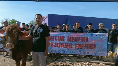 Federasi Serikat Pekerja Pertamina Bersatu Distribusikan Hewan Kurban Untuk Warga Terampak Gempa Cianjur