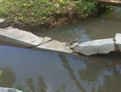 Sebulan Setelah Dibangun, Jaringan Irigasi di Desa Huta Tonga Rusak Parah