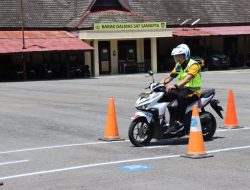 Kapolres Madina Uji Kelayakan Trek Baru Praktek Sim C