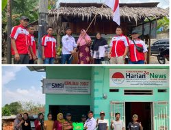 HUT RI ke-78 Tahun, SMSI Bagikan Sejumlah Bendera Merah Putih dan Sprayer Elektrik