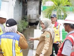 Atika Tinjau Perbaikan Drainase Pasar Lama Dan Siphon Irigasi Batang Gadis