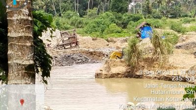 Tak Tersentuh Hukum, PETI Dengan Ekskavator Kembali Beroperasi Di Kabupaten Madina