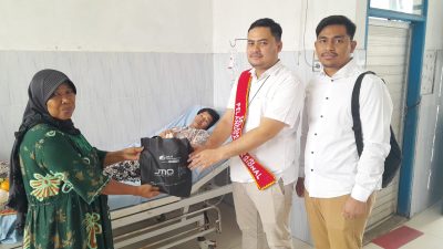 Hari Pelanggan Nasional, BPJS Madina Kunjungi Pasien Korban Kecelakaan di RSUD Panyabungan
