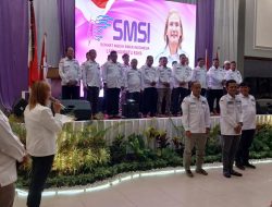 Disaksikan Bupati Erik Atrada, Erris Napitupulu Lantik Pengurus SMSI Labuhanbatu Raya Diketuai Teguh Sitorus