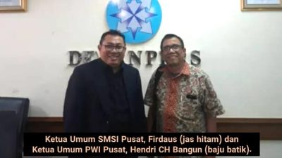 Selamat dan Sukses, Hendri Ch Bangun, Penasehat SMSI Pusat Terpilih Menjadi Ketua PWI Pusat Periode 2023-2028